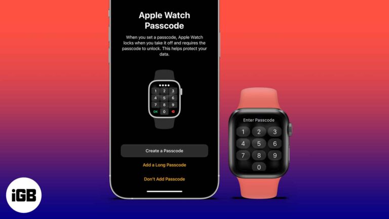 How to set or change passcode in apple watch