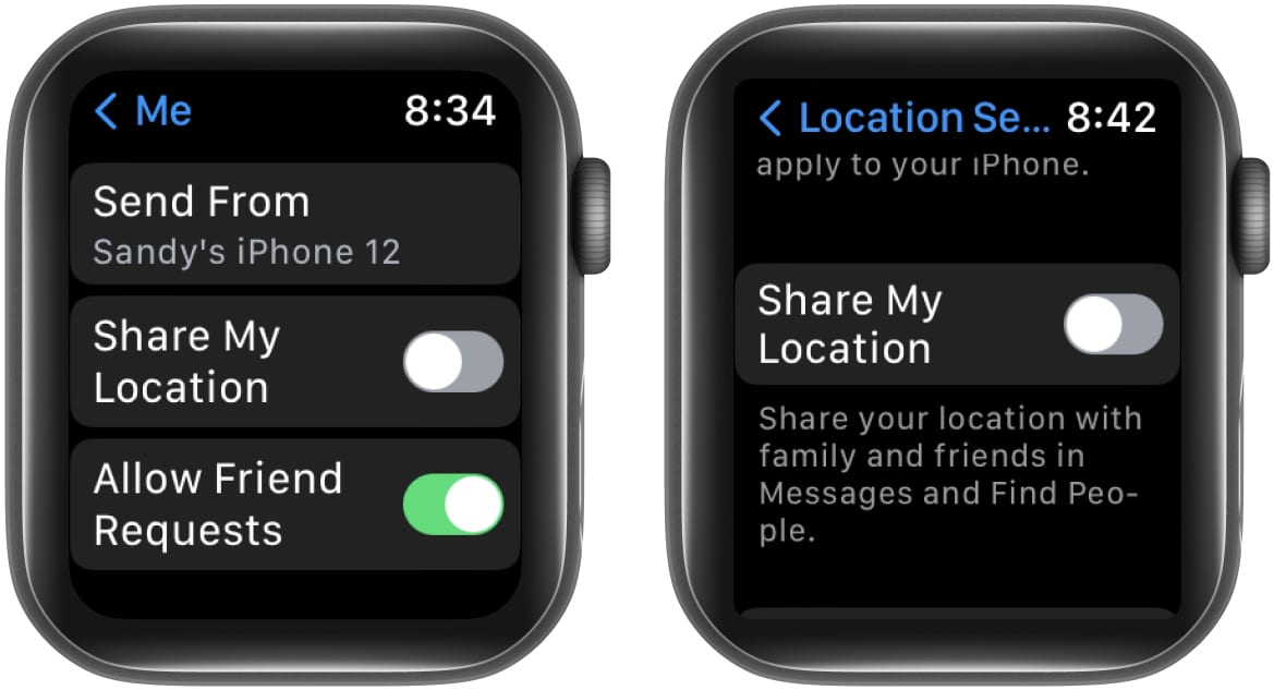 How to stop sharing your location on Apple Watch