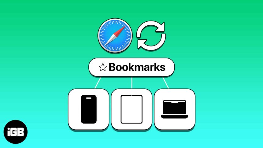how to sync safari bookmarks iphone
