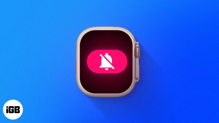 How to turn off notifications on Apple Watch