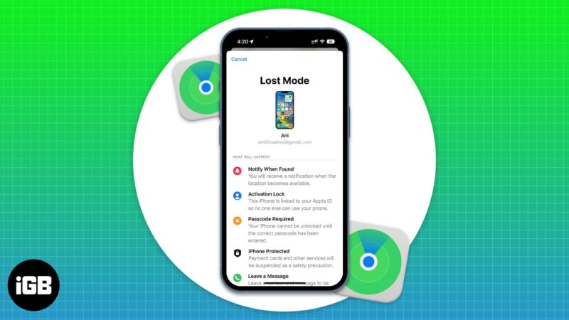 How to turn on Lost Mode on iPhone or iPad - iGeeksBlog