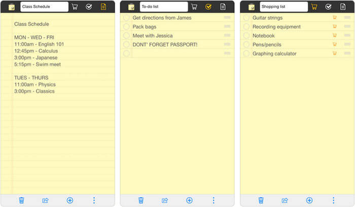 InkPad Notepad iPhone and iPad App Screenshot