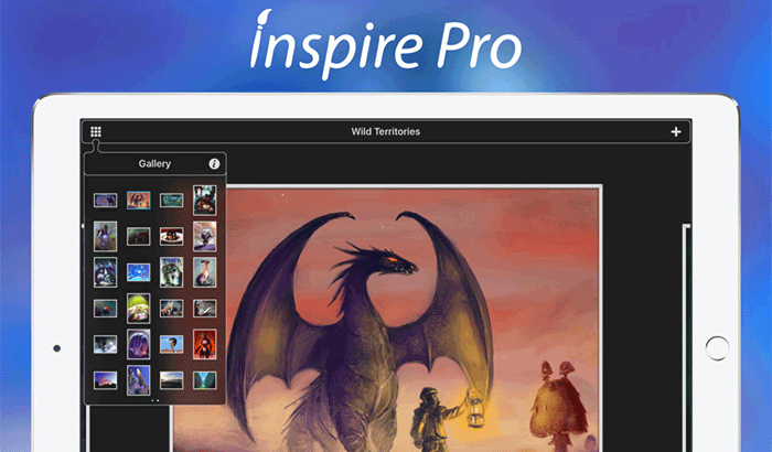 Inspire pro drawing ipad app screenshot