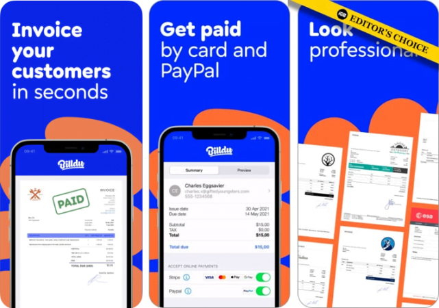 Invoice Maker By Billdu App For IPhone IPad 641x450 1