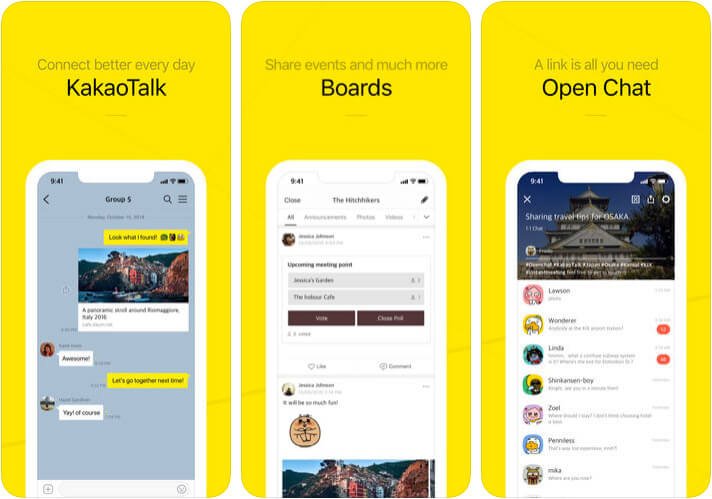 KakaoTalk iPhone App Screenshot