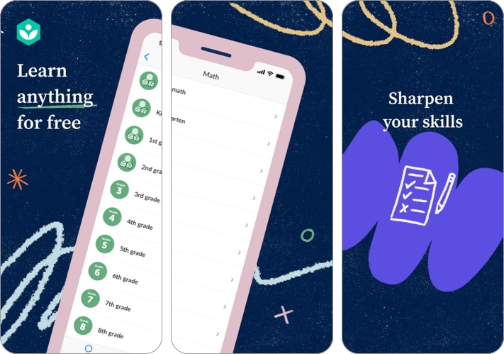 Best education apps for iPhone and iPad in 2024 Khan Academy iPhone education app screenshot