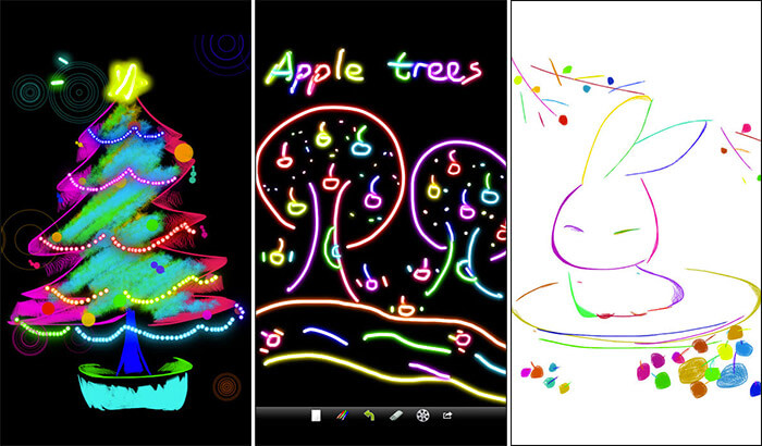 Kids Doodle iPhone and iPad App Screenshot