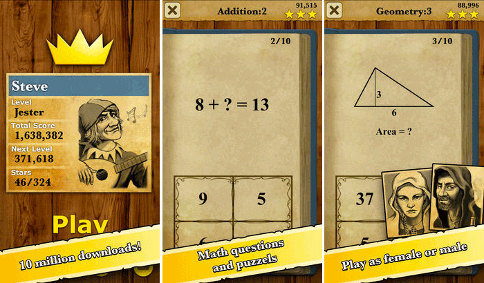 King of Math iPhone and iPad app Screenshot