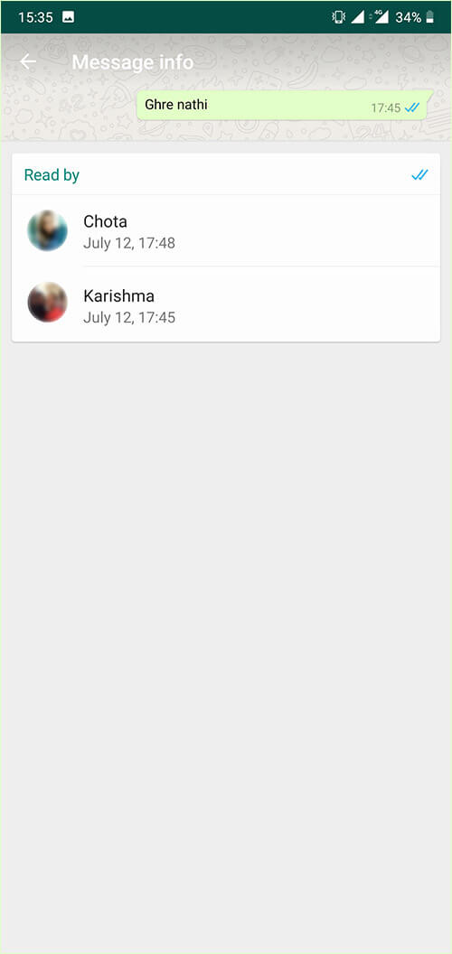 Know Who Has Read Your WhatsApp Group Message on Android