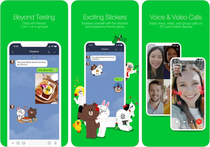 LINE iPhone App Screenshot