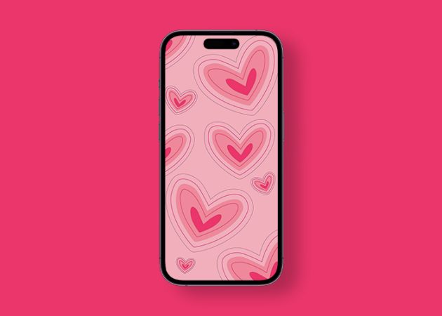 Layered love Valentine's week wallpaper