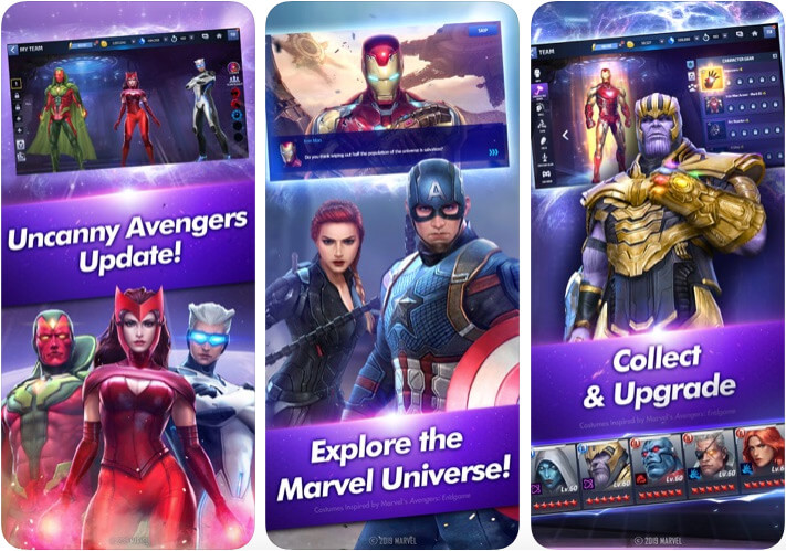 MARVEL Future Fight iPhone and iPad Superhero Game Screenshot