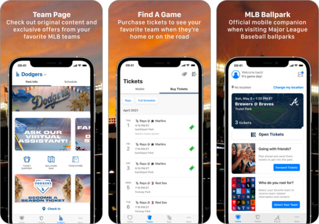 MLB Ballpark free baseball app for iPhone and iPad