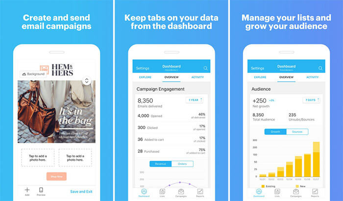 MailChimp iPhone and iPad App Screenshot