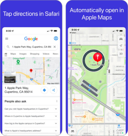 Mapper for Safari extension app for iPhone and iPad
