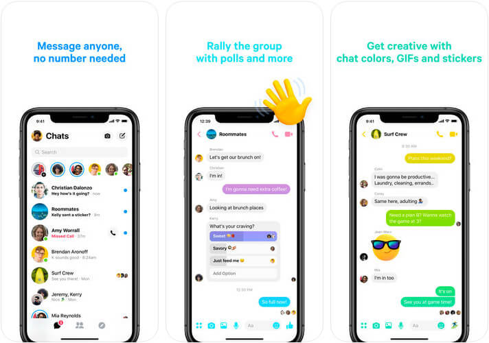 Messenger iPhone App Screenshot