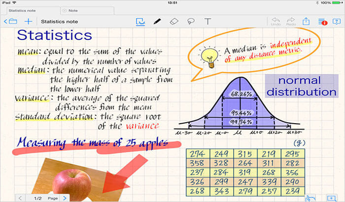 MetaMoJi Note Lite iPhone and iPad App Screenshot