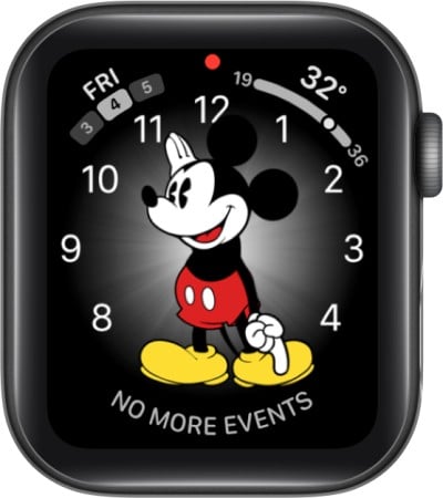 Mickey and Minnie Mouse Apple Watch face