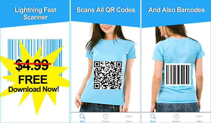 MixerBox Barcode and QR Code Scanner iPhone App Screenshot