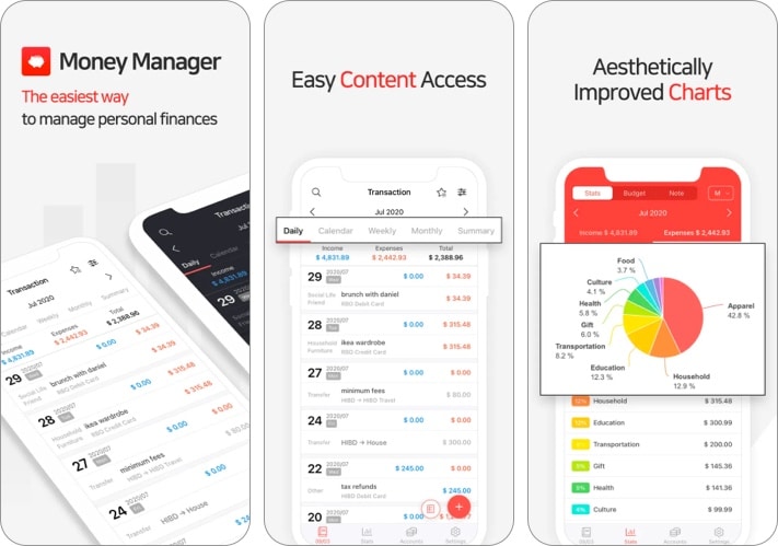 Money Manager best expense tracker app for iPhone and iPad