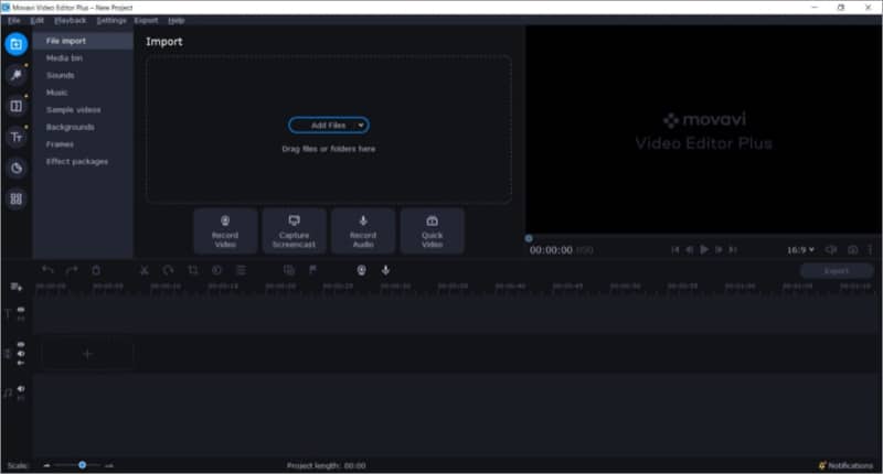 Movavi Video Editor Plus Software for Mac
