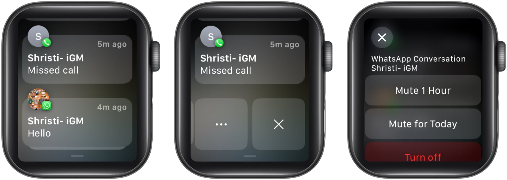 Redamkan pemberitahuan pada Apple Watch