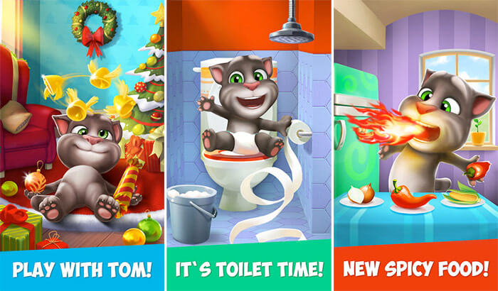 My Talking Tom iPhone and iPad App Screenshot