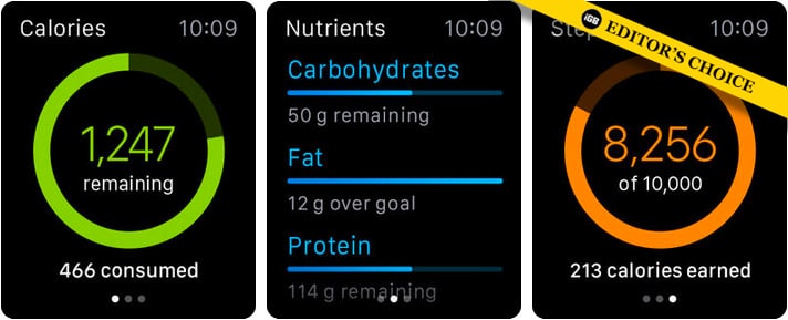 MyFitnessPal fitness app for Apple Watch