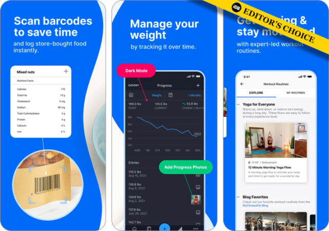 MyFitnessPal weight loss app for iPhone and iPad