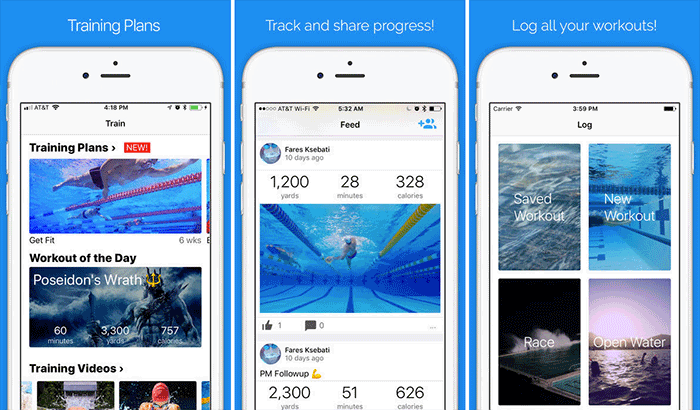 MySwimPro Swimming iPad App Screenshot