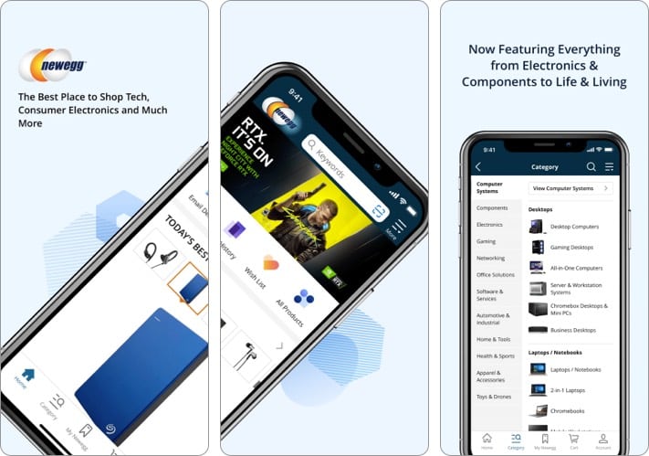 newegg best shopping app for iPhone
