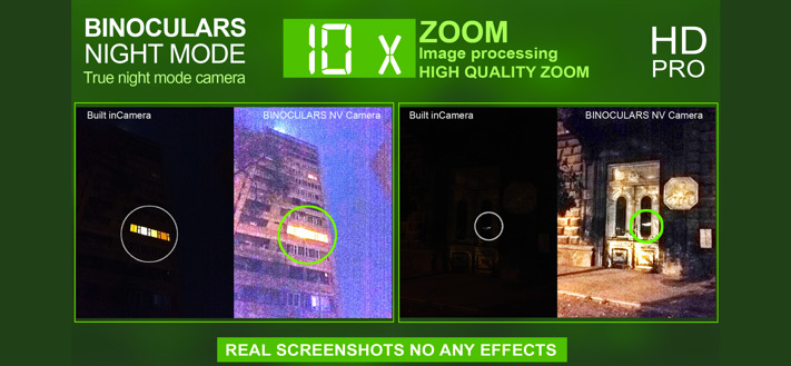 Night Vision Zoom 10x Camera iPhone App Screenshot