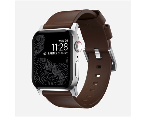 Nomad modern leather band for Apple Watch