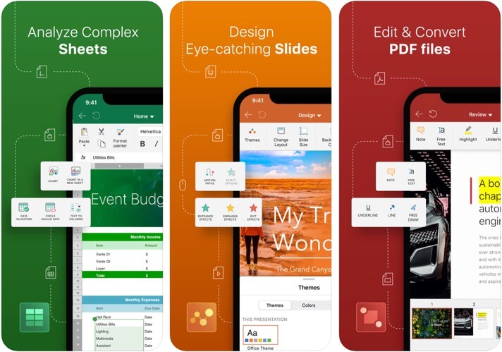 OfficeSuite & PDF editor iPhone and iPad App Screenshot
