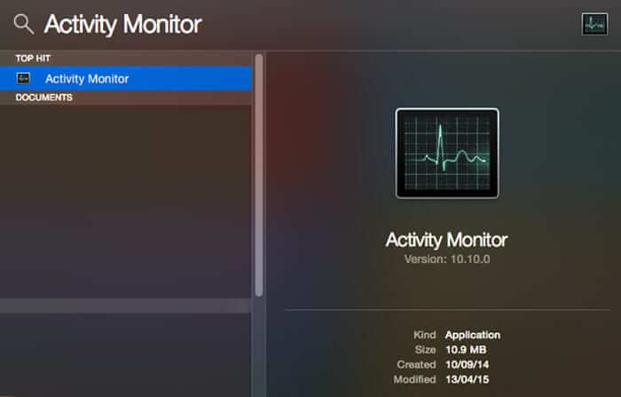 Open Activity Monitor on Mac