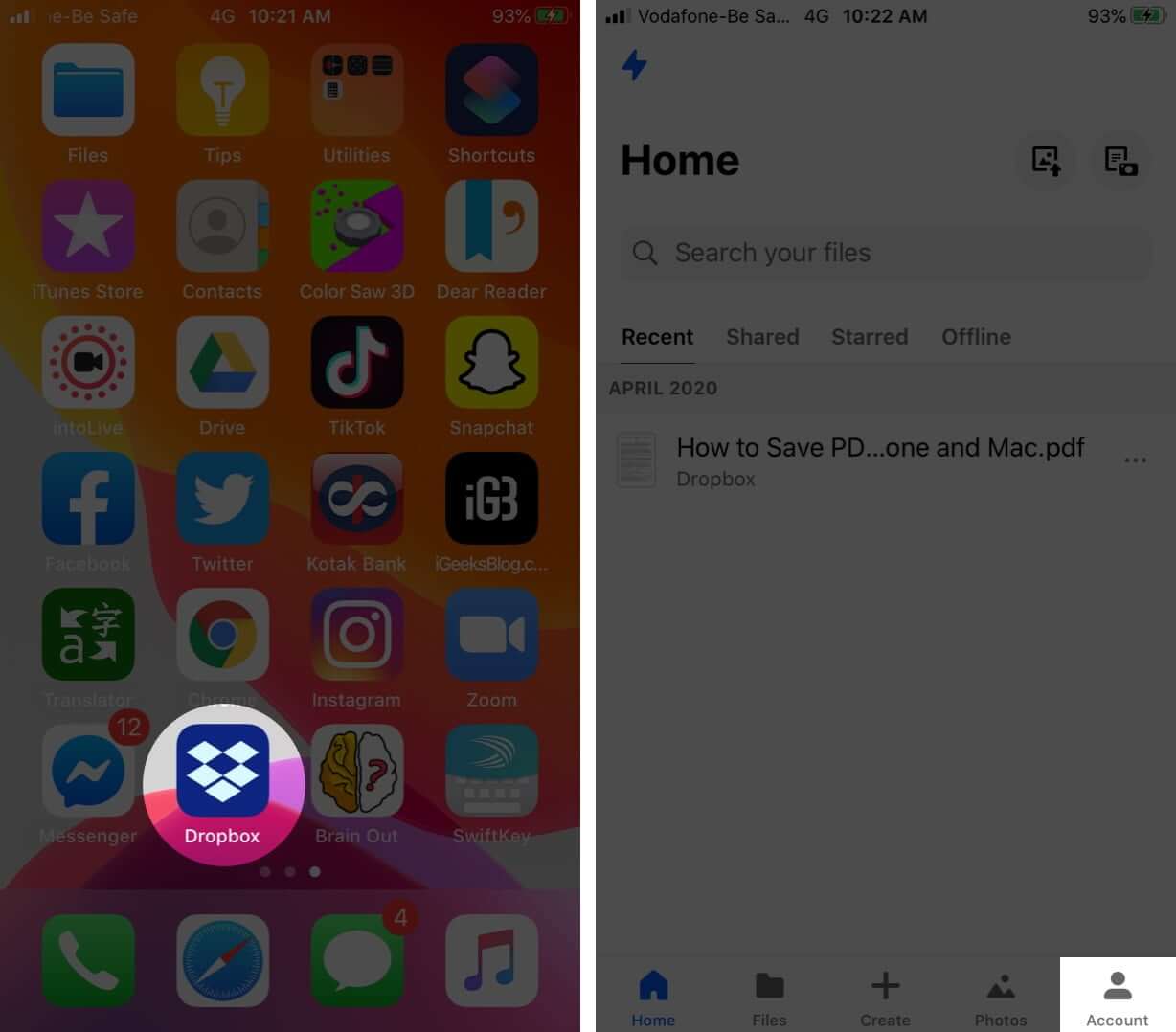 How to Disable Dropbox Automatic Camera Upload on iOS and Mac - 85