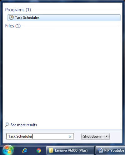 Open Task Scheduler in Windows PC