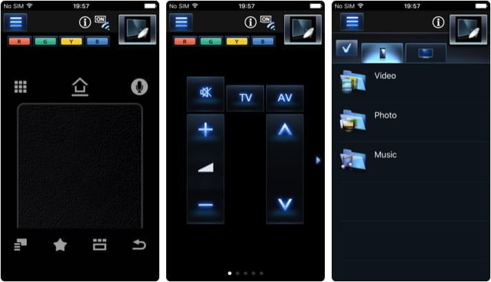 Panasonic TV Remote 2 iPhone and iPad App Screenshot