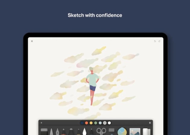 Paper by WeTransfer drawing iPad app screenshot