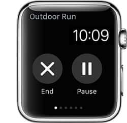 End or Pause Workout on Apple Watch