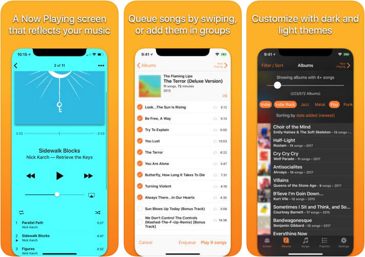 Picky Music Player iPhone and iPad App Screenshot