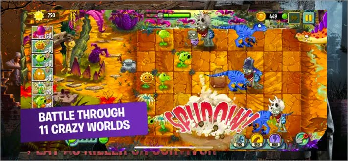 Plants vs. Zombies 2 best Halloween app for iPhone