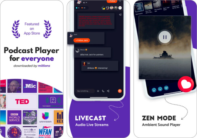 Podcast Player iOS app