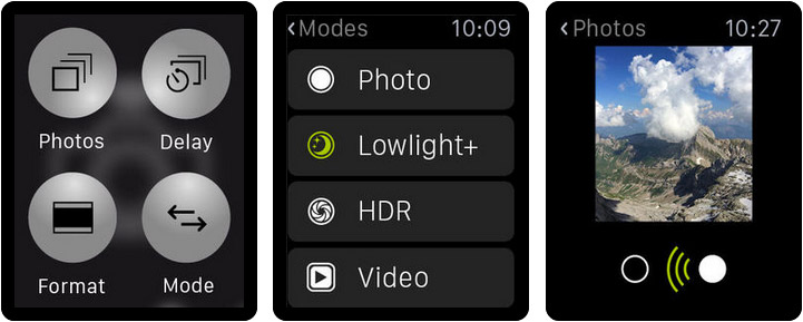 ProCamera Apple Watch App Screenshot