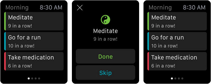 Productive Habit Tracker Apple Watch Reminder App Screenshot