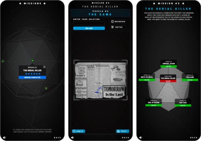 Project VOID puzzle game for iPhone and iPad