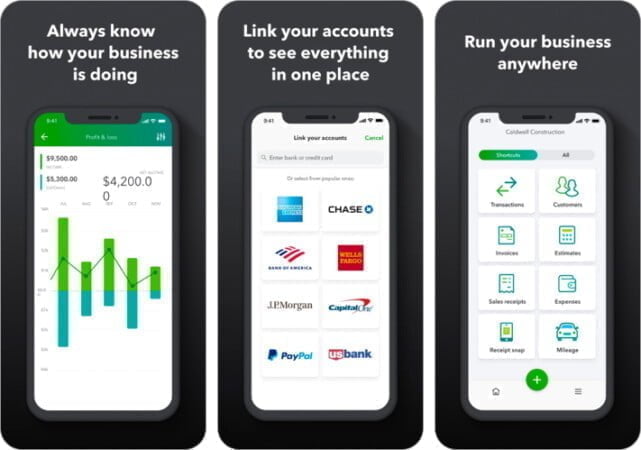 QuickBooks Accounting invoice app for iPhone and iPad