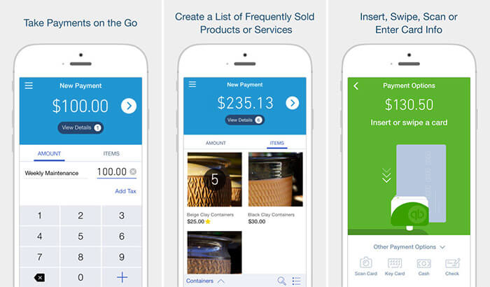 QuickBooks GoPayment iPhone and iPad POS App Screenshot