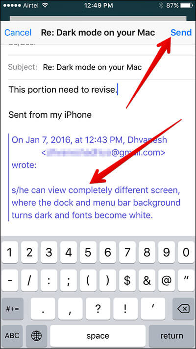 How to Quote Text in Your Email Reply on iPhone and iPad - 42