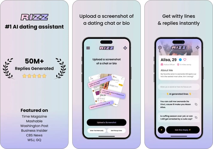 RIZZ best AI app for iPhone and iPad